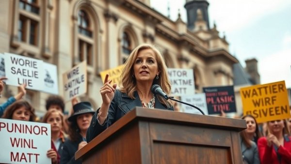 Determined speaker at Missouri abortion safety trial rally.