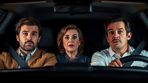 Actors performing a comedic scene at Kansas City events.