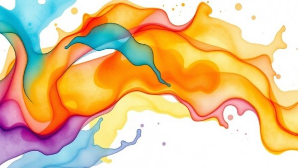 Vibrant abstract art, 'Earth Symphony' by Rita Blitt, with dynamic colors.