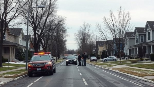 Kansas City neighborhoods street during arson investigation.
