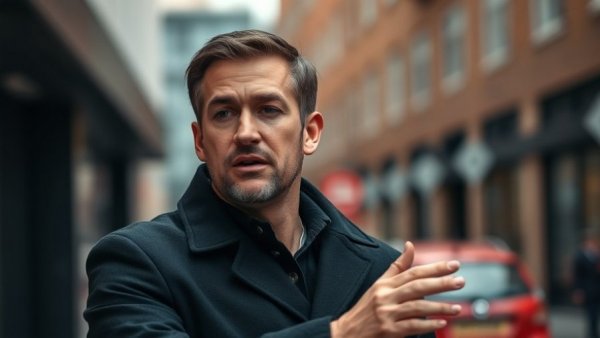 Man speaking passionately, potential pro-life movement advocate.