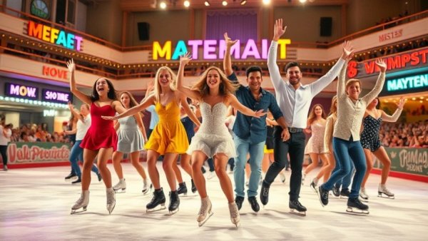 Kimberly Akimbo musical cast ice skating scene in Kansas City