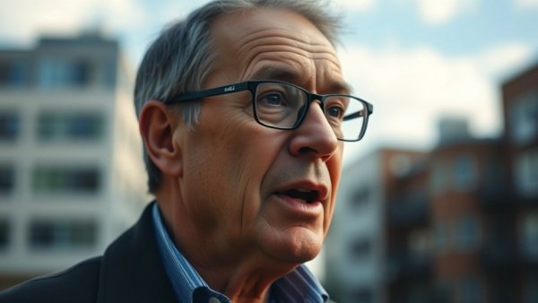 Man discussing carbon monoxide safety Kansas City outdoors.