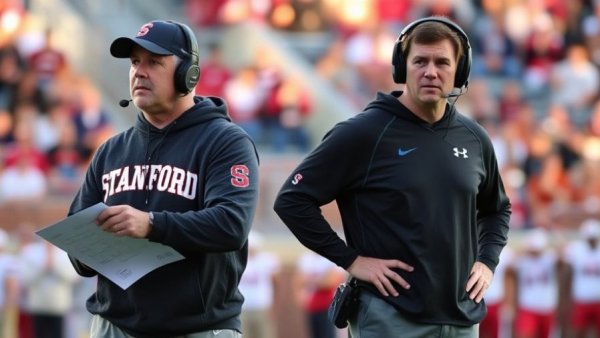 Two coaches in sports attire, potential candidates for Jets offensive coordinator.