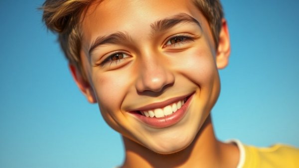 Portrait of a smiling young person, Kansas City neighborhoods