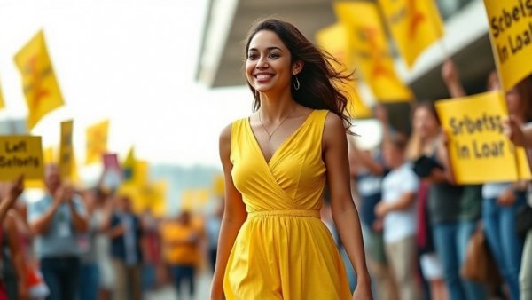 Melania documentary audience ratings at rally with cheering crowd.