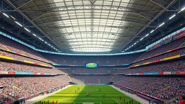 Vibrant football stadium scene in Kansas City neighborhoods.