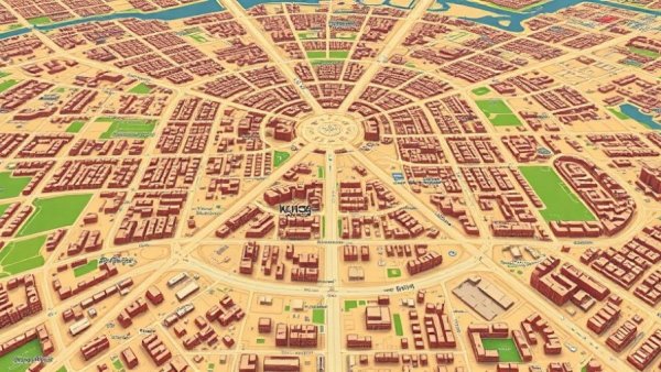 Kansas City neighborhoods aerial map highlighting Highland Ave