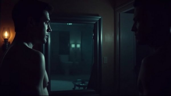 Dimly lit scene of two men in tense conversation, Kansas City film atmosphere.