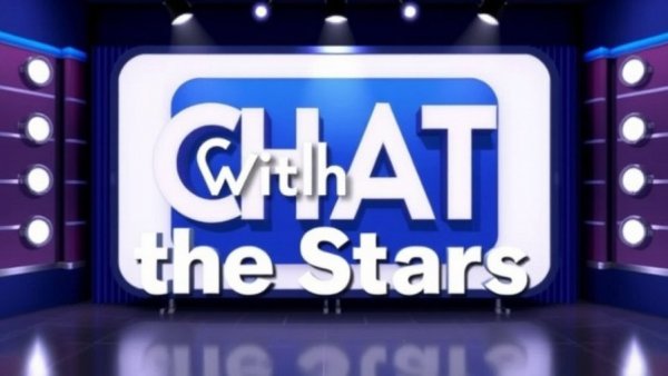 Talk show title card for Chat with the Stars.