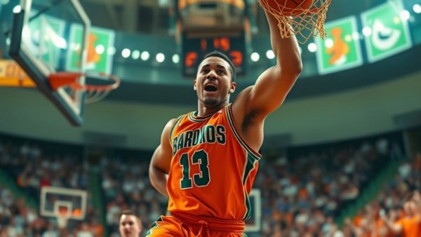 Jayson Tatum performing a slam dunk during recovery, showcasing athleticism.