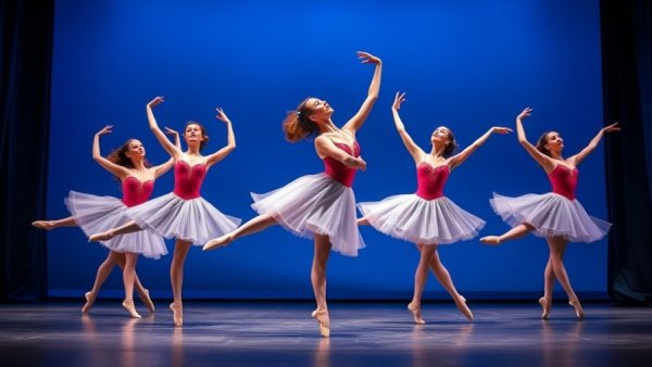 Kansas City Ballet Stars and Stripes dancers performing on stage.