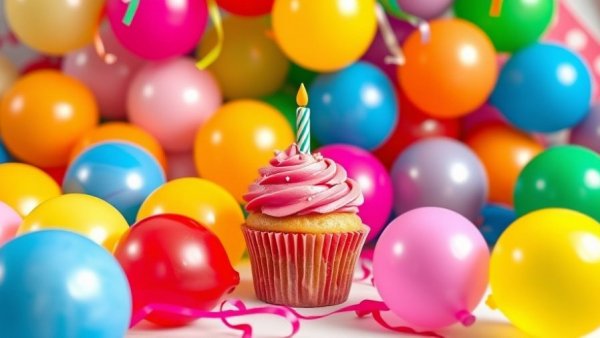 Colorful birthday banner for living in Kansas City announcement.