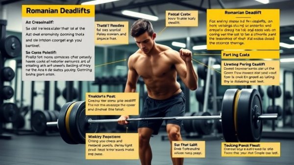 Romanian deadlift guide showing proper and improper forms.