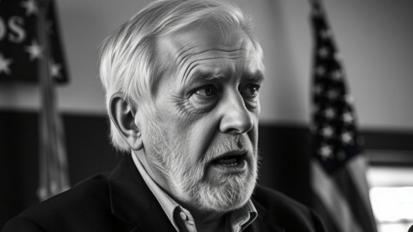 Trump news conference today with speaker in focus.