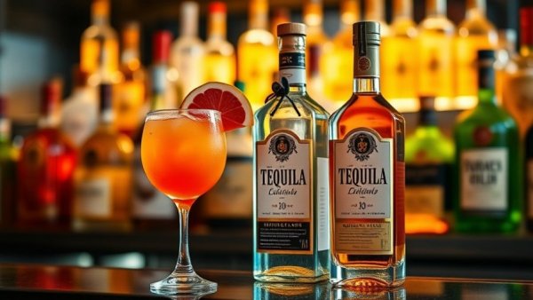 Agave Spirits in Kansas City: tequila and cocktail at bar.