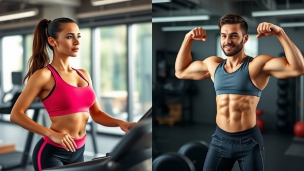 Woman learning Hypertrophy Tips for Muscle Building at the gym.