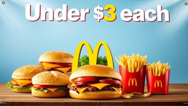 McDonald's McValue Menu Kansas City poster under $3 with food images