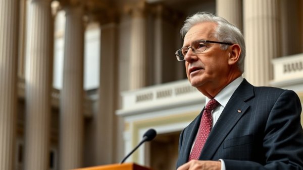 Man discussing Iran imminent threat in government setting.