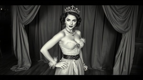 Vintage Kansas City local business setting with dramatic lighting.