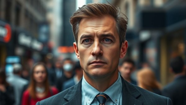 Man in suit appearing focused, relating to Meta layoffs impact on local businesses.