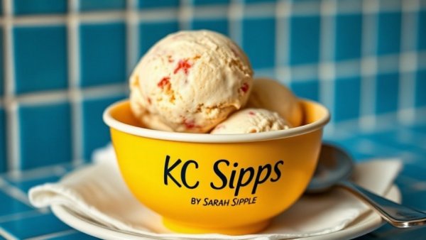 Kansas City events branding on vibrant ice cream display.