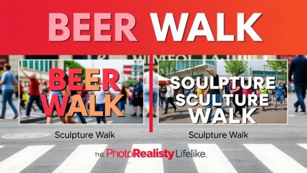 Kansas City local businesses event promotion poster with Beer and Sculpture Walk details.