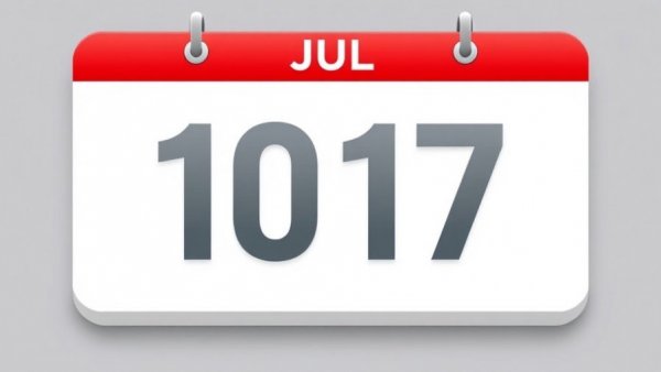 Vibrant calendar icon with 'July 17' date.