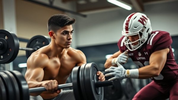 Athlete using squat strategy, football tackle action.