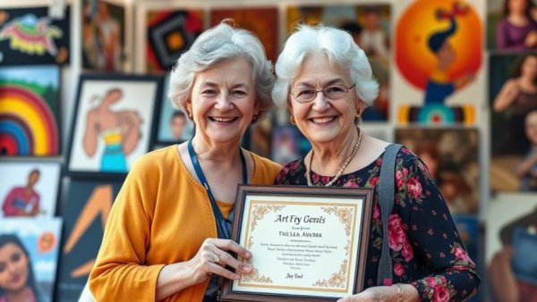Art festival in Kansas City, vibrant art display with award winners.