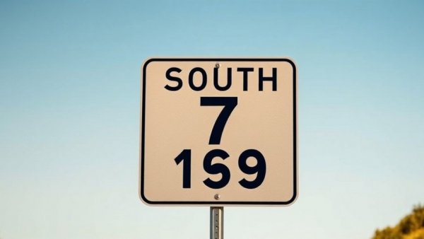 Road sign with South 7 over 169, Kansas City neighborhoods setting.