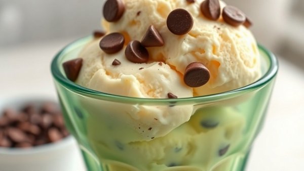 Ice cream in a green cup with KC SIPPS text overlay.