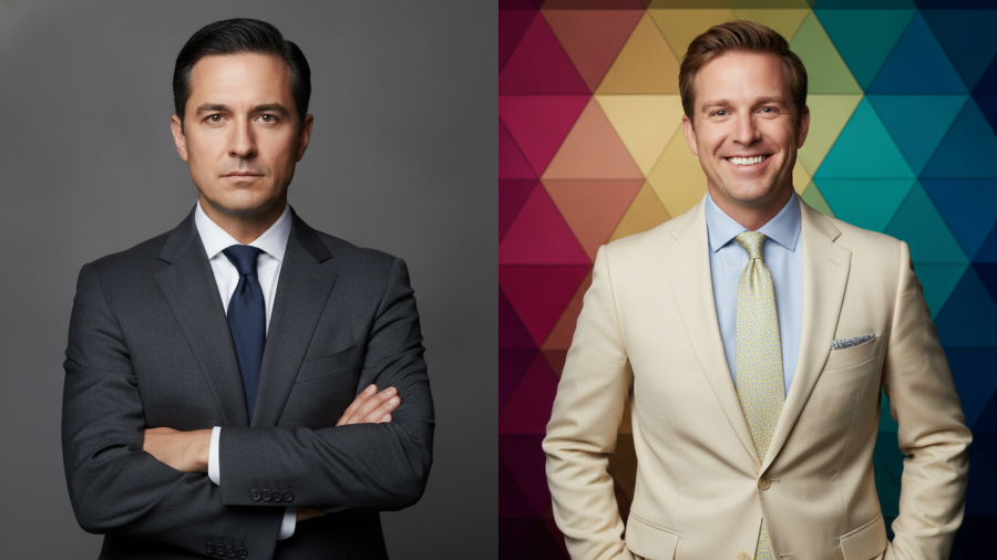 Local elections Kansas City: portraits of community leadership candidates in suits.