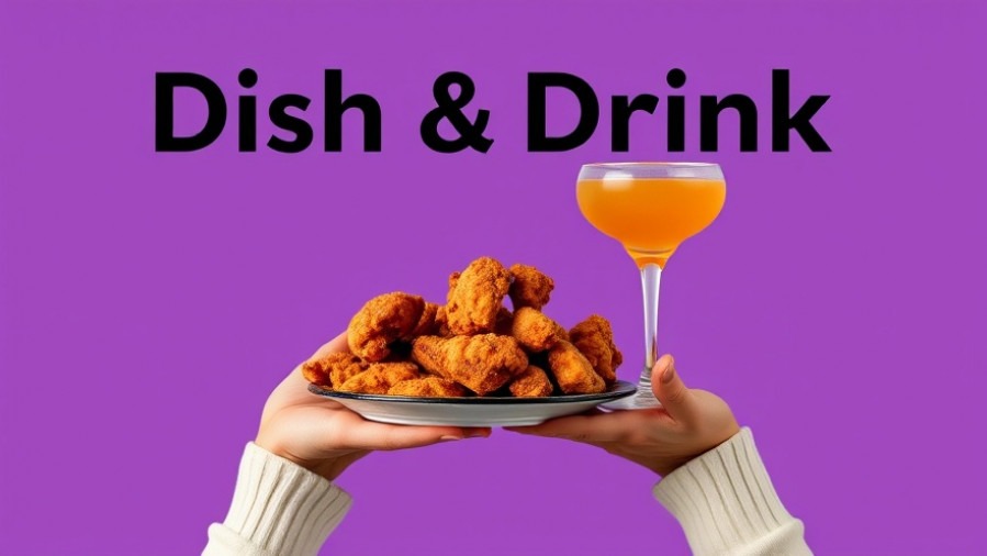 Delicious fried chicken and cocktail drink for KC weekend events by Tiffany Watts.