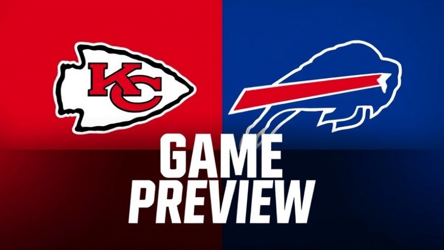 Kansas City Chiefs depth chart graphic with vibrant team logos and bold preview text.