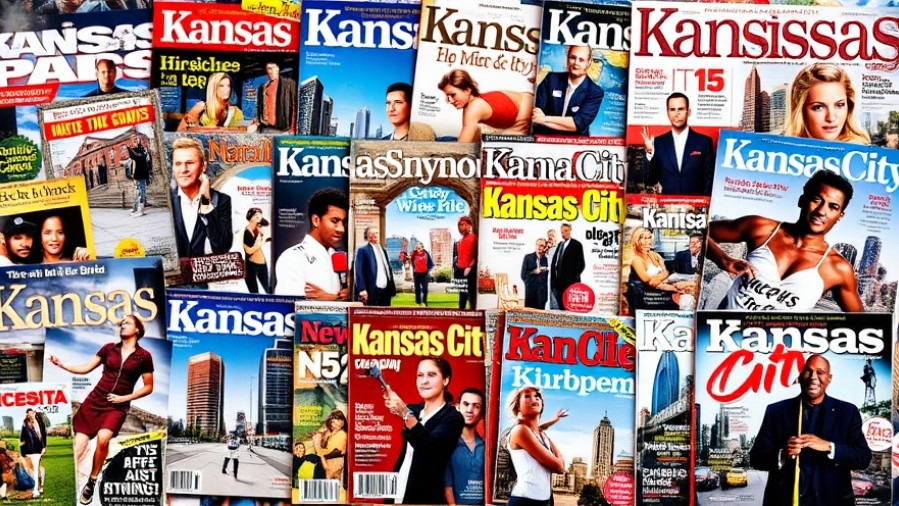 Vibrant collage of Kansas City magazine covers showcasing the best restaurants near me.