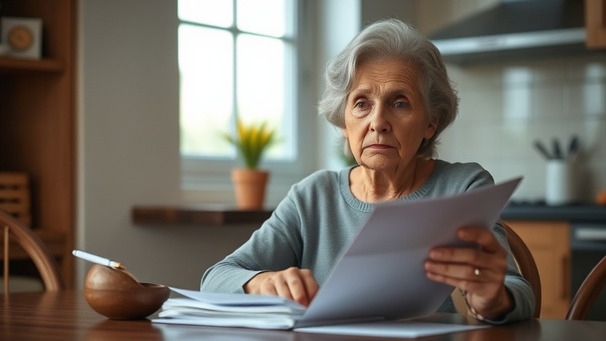 Reflective older woman at kitchen table, embodying resilience in Kansas City living