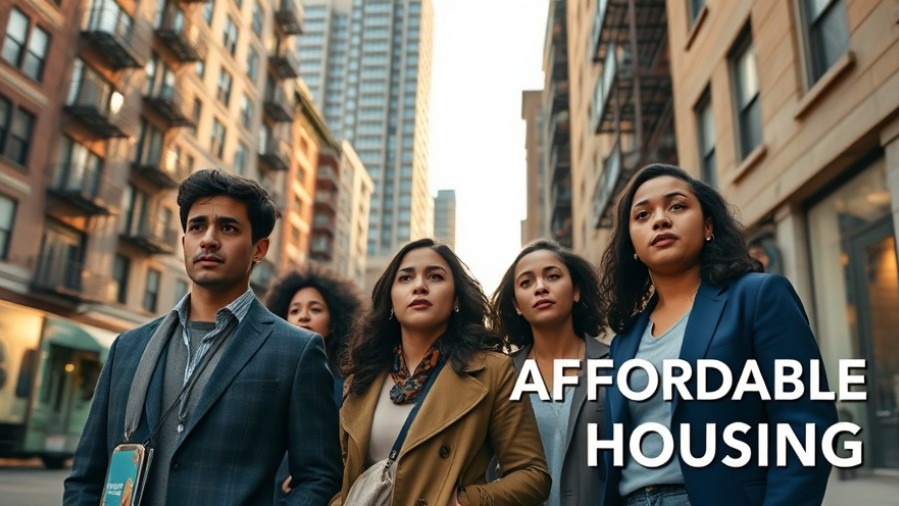 Concerned young professionals face gentrification impact amid luxury buildings in Brooklyn.