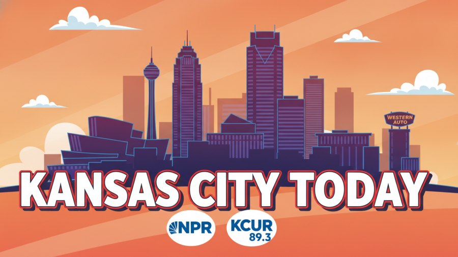 Kansas City skyline with bold 'Kansas City Today' text, highlighting community surveillance themes.