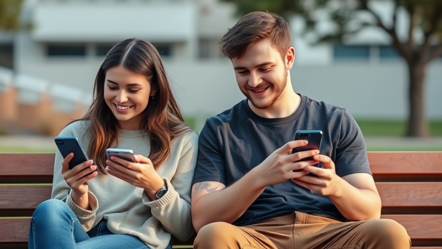 Two young adults enjoying screen-free time, reflecting on digital minimalism's mental health benefits.