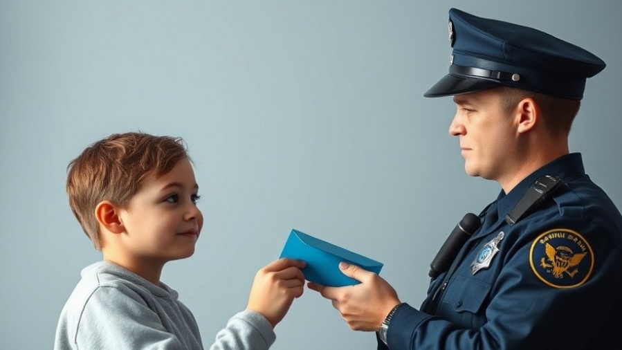 Emotional moment between a neurodivergent teen and a calm officer, showcasing KC community news.