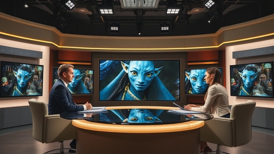 Presenters discussing movies in a Kansas City studio, showcasing urban lifestyle and community news.