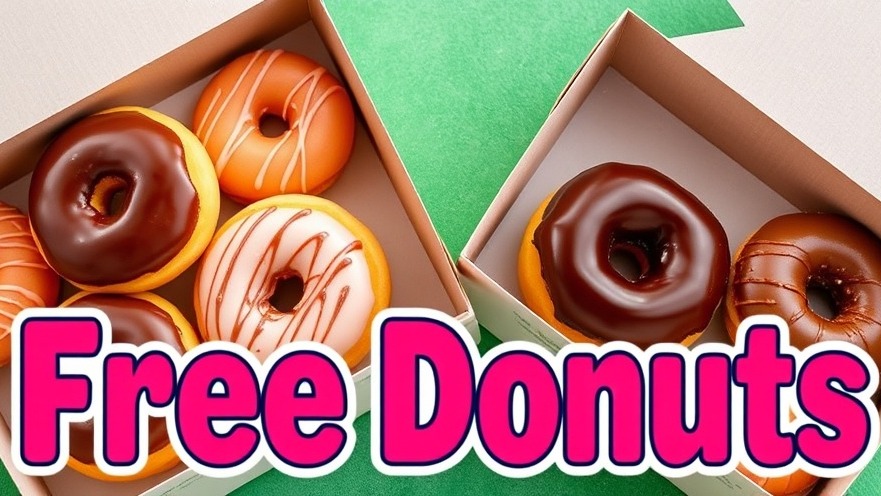 Enticing glazed doughnuts in open boxes, promoting local Kansas City small businesses.