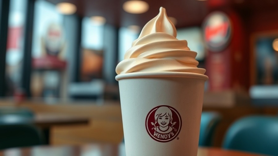 Enjoy a creamy vanilla Wendy's Frosty, supporting Kansas City small businesses.