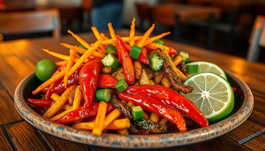 Fuego Takis meal in Kansas City with vibrant ingredients on a rustic table.
