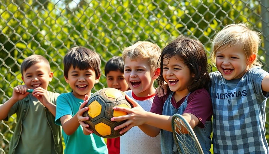 Kansas City neighborhoods: kids receive sports gear donation.