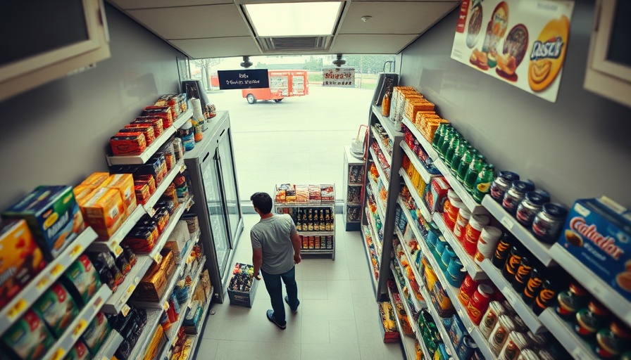 Convenience store aisle view in Kansas City neighborhoods.