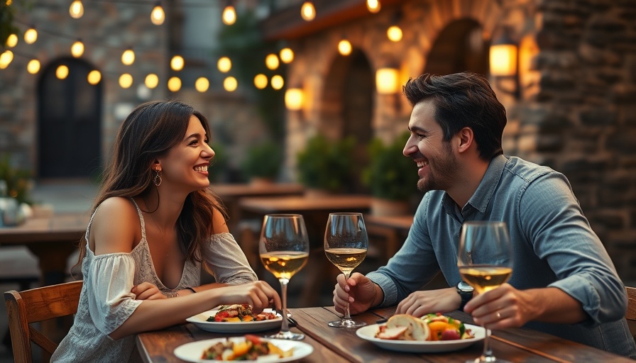 Joyful couple dining at Taste of Memory Kansas City.