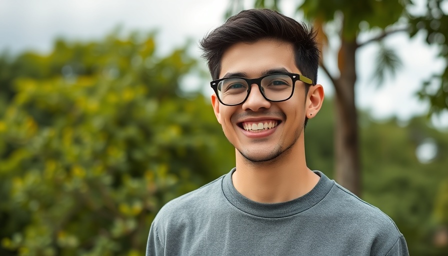 Young man in Meta sweatshirt with AI talent acquisition context.