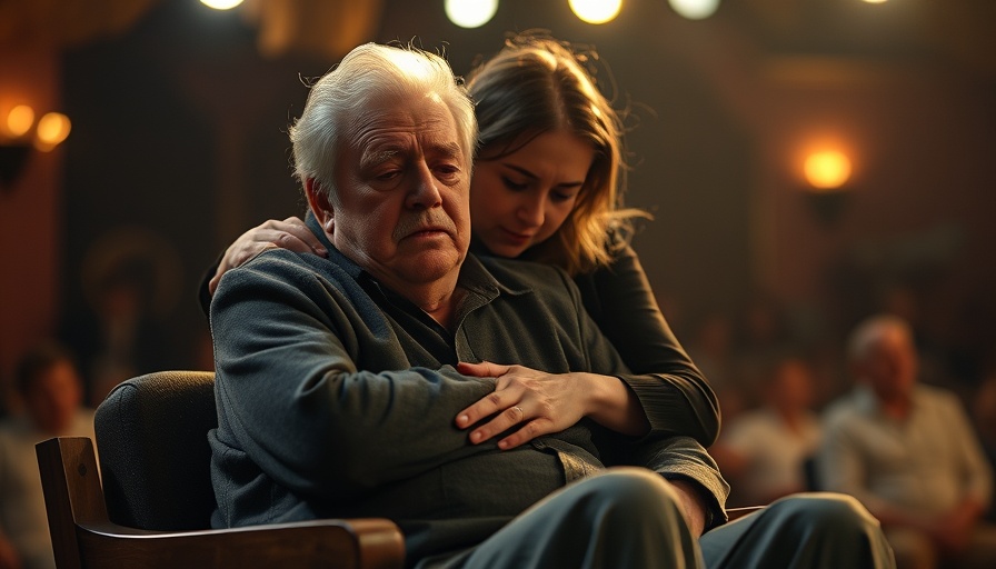 Kansas City Actors Theatre Uncle Vanya emotional scene on stage.